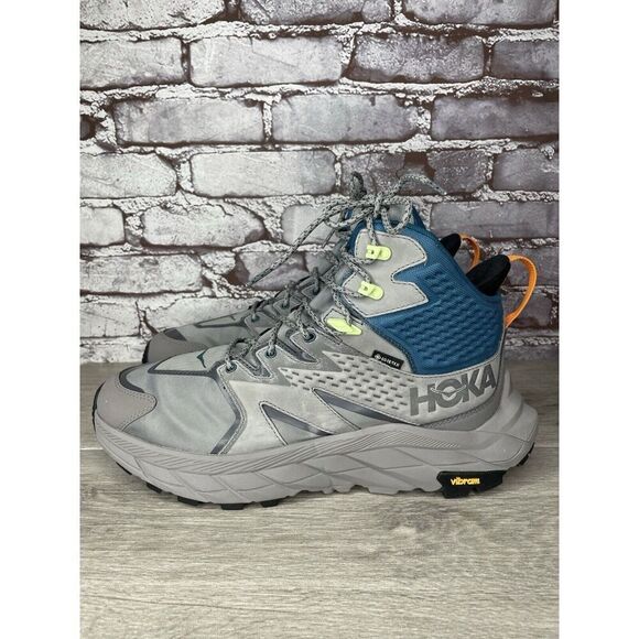 Hoka One One Anacapa Mid GTX Gray Blue Hiking Boots 1122018-SBCRL Men 11.5D US - Picture 1 of 16